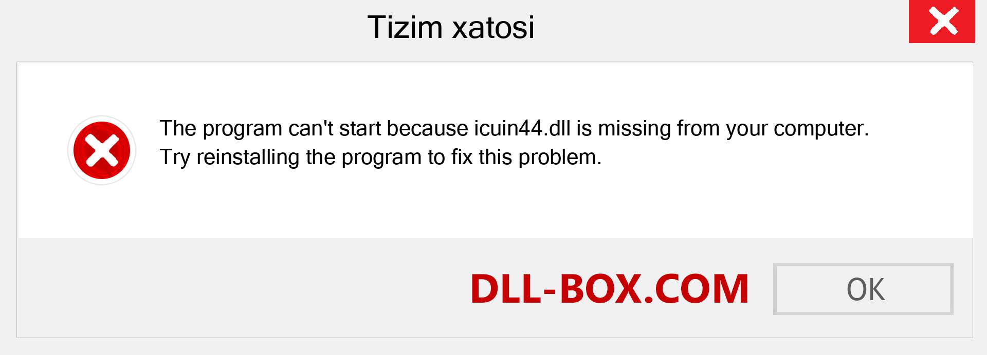 icuin44.dll fayli yo'qolganmi?. Windows 7, 8, 10 uchun yuklab olish - Windowsda icuin44 dll etishmayotgan xatoni tuzating, rasmlar, rasmlar